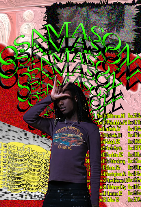 Affiche graphique Osama réalisée sur Photoshop
